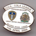 v Stockport 2008/09 match badge