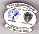v Millwall 2011/12 away