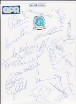 96/7 Squad autographs, 21 in total.