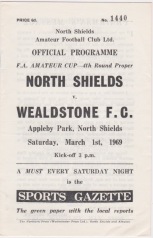 North Shields v Wealdstone - 1968/1969